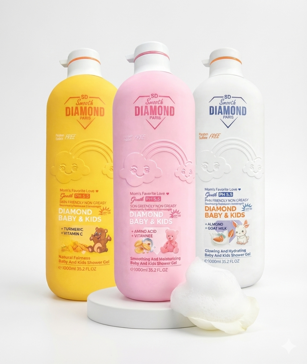 Smooth Diamond Baby & Kids Shower Gels